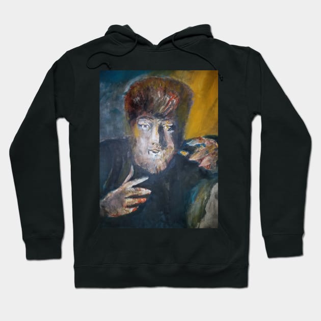 Wolfman Hoodie by Mike Nesloney Art